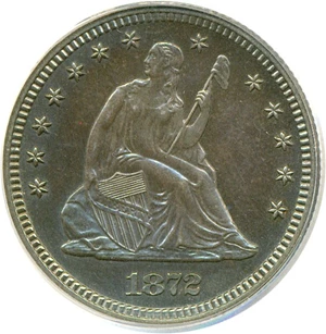 image for: 1872 25c PCGS Proof 64