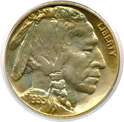 image for: 1935-D 5c  PCGS MS66 * Color *