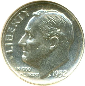 image for: 1952 10c NGC Proof 68