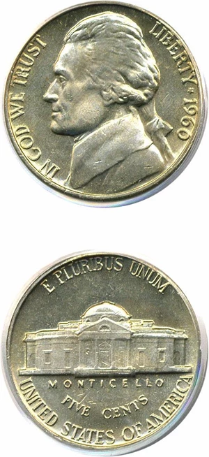 image for: 1960 5c PCGS MS65 FS