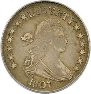 image for: 1807 50c Draped Bust PCGS XF40