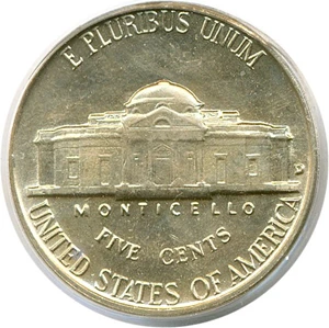 image for: 1961-D 5c PCGS MS65