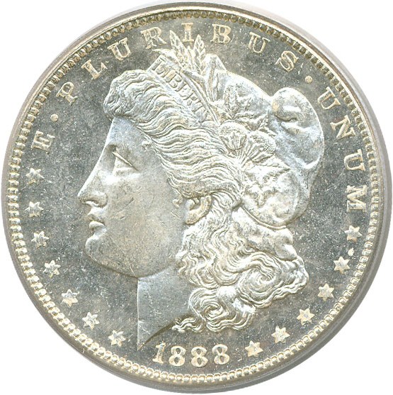 image for: 1888 $1  PCGS MS64 DMPL