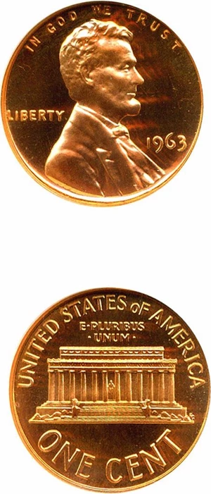image for: 1963 1c NGC Proof 69 RD Cameo