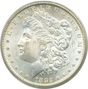 image for: 1882-CC $1 PCGS MS64