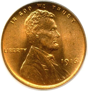 image for: 1916 1c PCGS MS66 RD