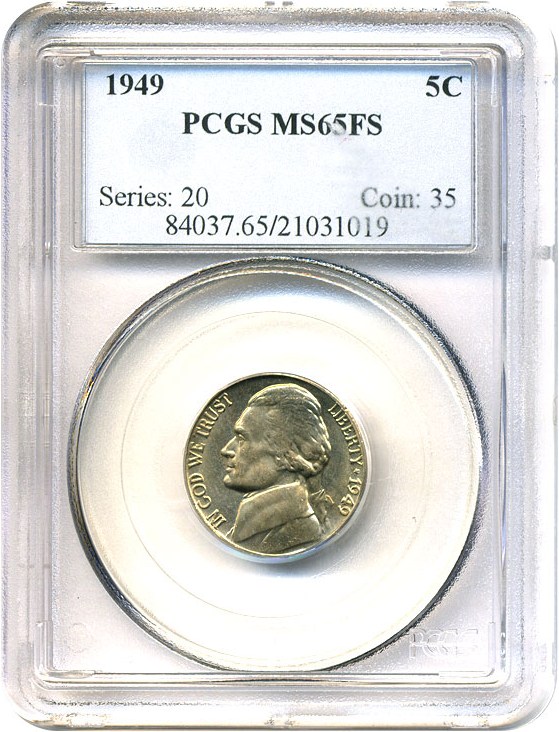 image for: 1949 5c  PCGS MS65 FS