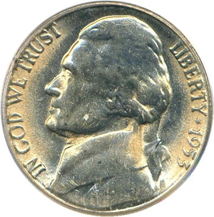 image for: 1953-S 5c PCGS MS64 FS
