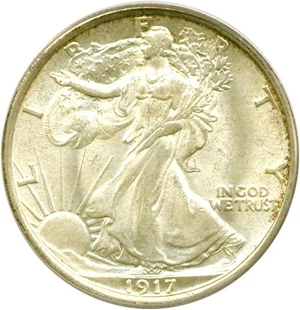 image for: 1917-D 50c Reverse PCGS MS65