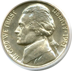 image for: 1961-D 5c PCGS MS65