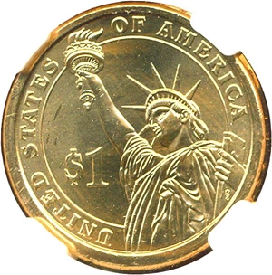 image for: 2007-P $1 George Washington NGC Brilliant Unc. - First Day of Issue