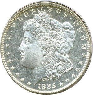 image for: 1885 $1 PCGS MS63 DMPL