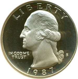 image for: 1987-S 25c NGC Proof 69 UCameo
