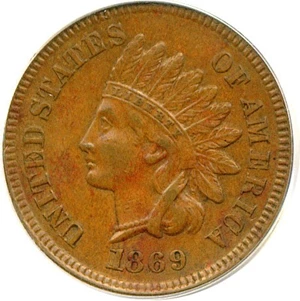 image for: 1869 1c PCGS AU55