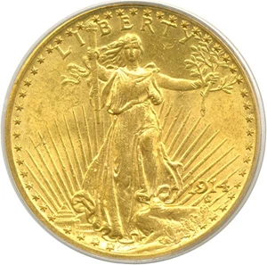 image for: 1914 $20 PCGS MS63