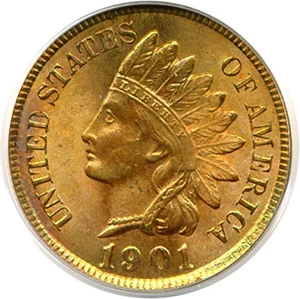 image for: 1901 1c PCGS MS64 RB