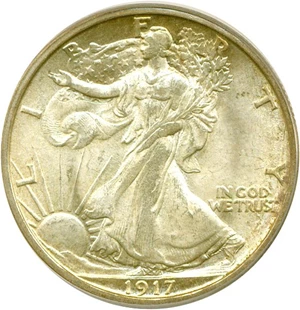 image for: 1917-S 50c Reverse PCGS MS65