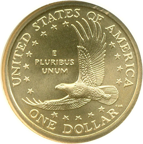 image for: 2005-P Sac $1 Satin Finish NGC MS66 