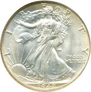 image for: 1942 50c NGC MS66