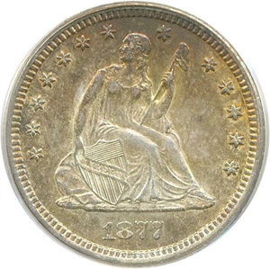image for: 1877-CC 25c PCGS AU58