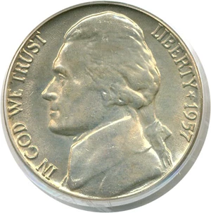 image for: 1957-D 5c PCGS MS65 FS