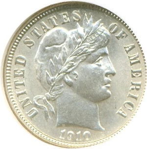 image for: 1910 10c NGC MS65