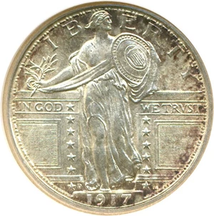 image for: 1917-D 25c Ty.1 NGC MS66 FH