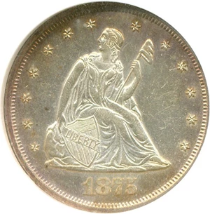 image for: 1875 20c NGC Proof 61
