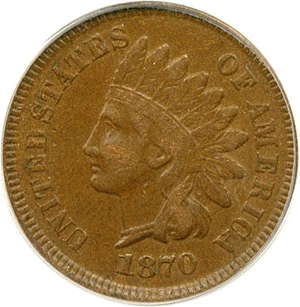 image for: 1870 1c PCGS XF40