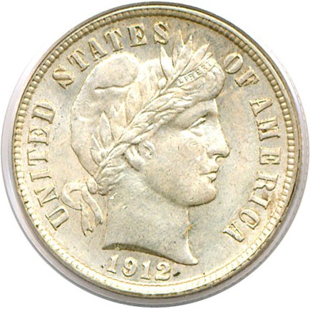 image for: 1912 10c  PCGS MS64