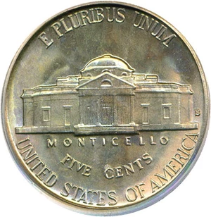 image for: 1940-S 5c PCGS MS67 FS *Color - Pop Top*