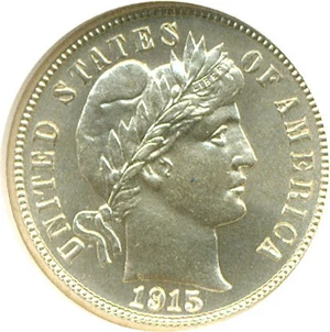 image for: 1915-S 10c NGC MS65