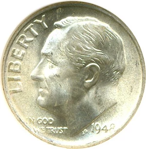 image for: 1948-S 10c NGC MS67