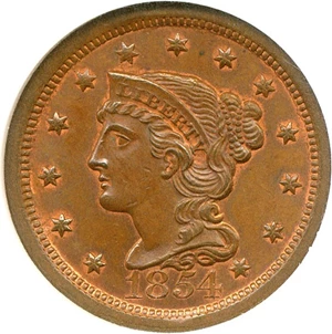image for: 1854 1c NGC MS64 BN