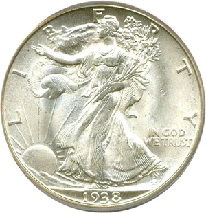image for: 1938-D 50c PCGS MS65