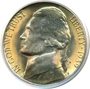 image for: 1939-S 5c Reverse of 1938 PCGS MS66 FS