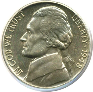 image for: 1948-S 5c PCGS MS66 FS