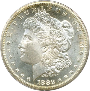 image for: 1882-CC $1 PCGS MS63