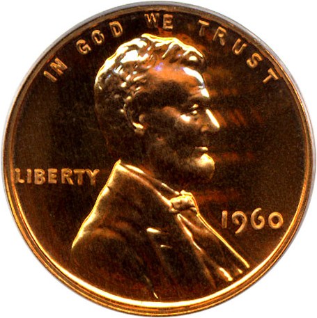 image for: 1960 1c Small Date PCGS Proof 68 RD