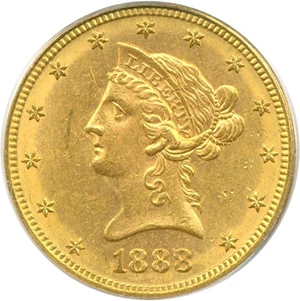 image for: 1888-S $10 PCGS MS62