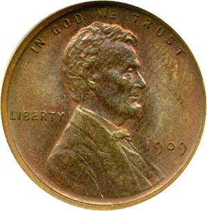 image for: 1909 VDB 1c ANACS MS64 RB