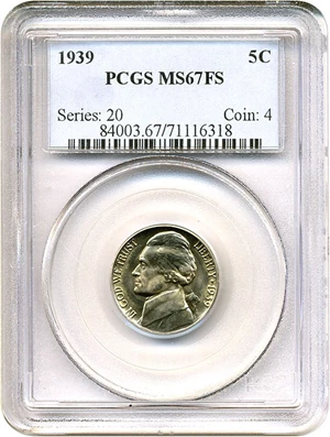 image for: 1939 5c PCGS MS67 FS