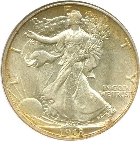 1918 S Walking Liberty Half Dollar Coin Pricing Guide | The Greysheet