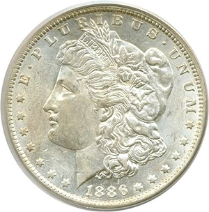 image for: 1886-O $1 PCGS AU55