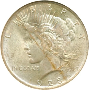 image for: 1923 $1 NGC MS65