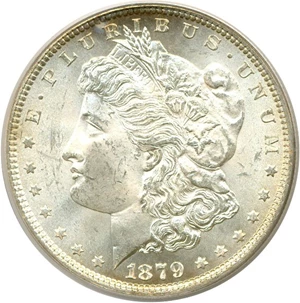 image for: 1879 $1 PCGS MS64