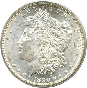 image for: 1890-CC $1 PCGS MS63