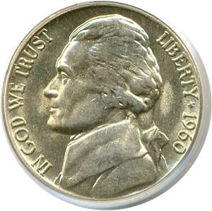 image for: 1960-D 5c PCGS MS65