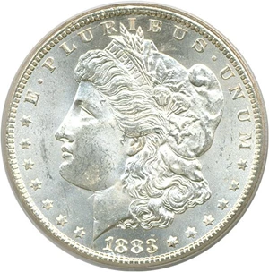 image for: 1883-CC $1 PCGS MS64