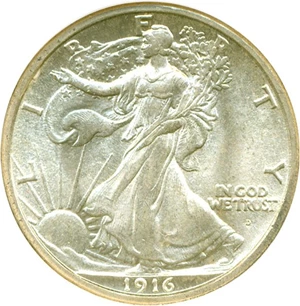 image for: 1916-D 50c NGC MS65